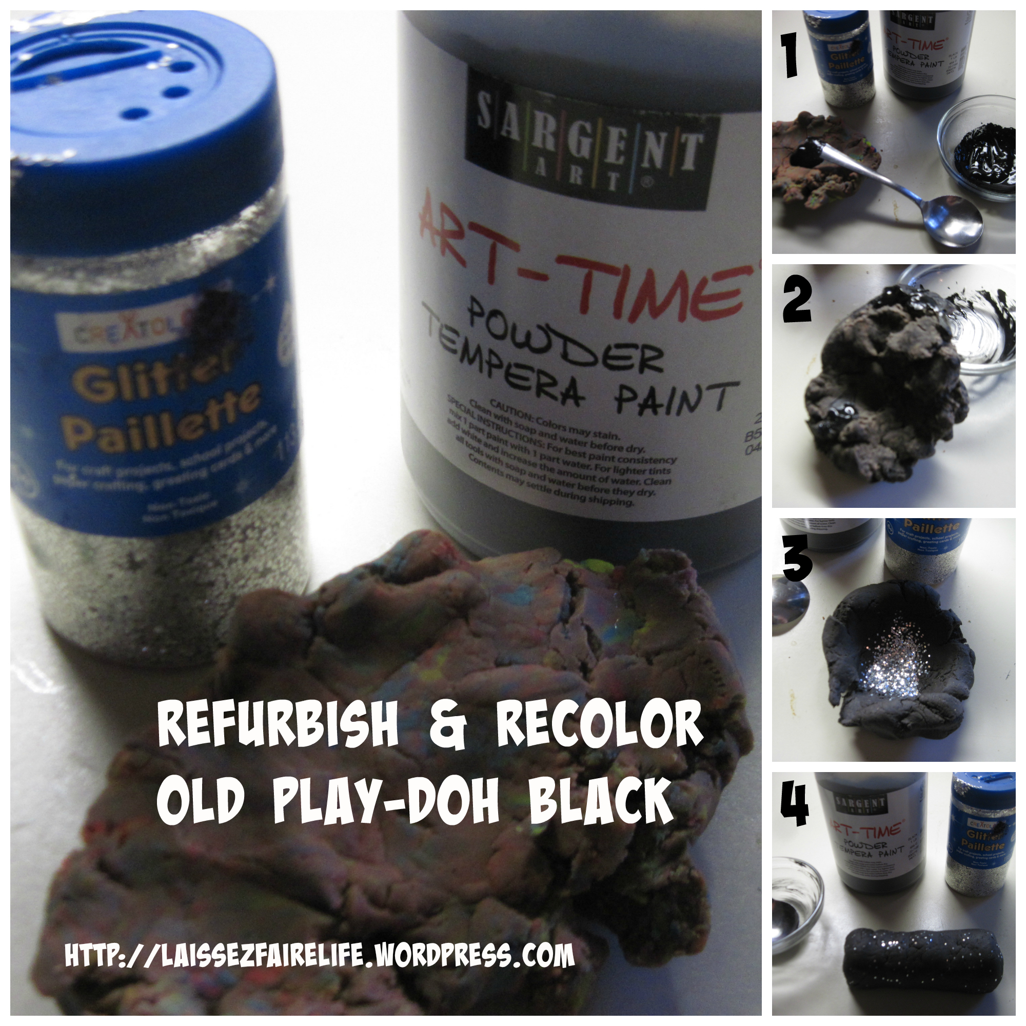 How to Refurbish and Re-Color Old Play-Doh Black